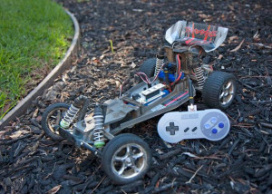 Flutter hooked up to an RC car