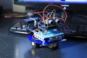 An example of a robot made by Lonnie @ MeanPC.com which uses an Arduino
