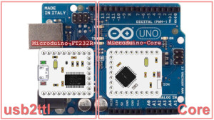 How the 2 Microduino boards relate to the Arduino