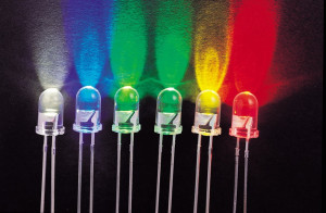 LEDs of different colours