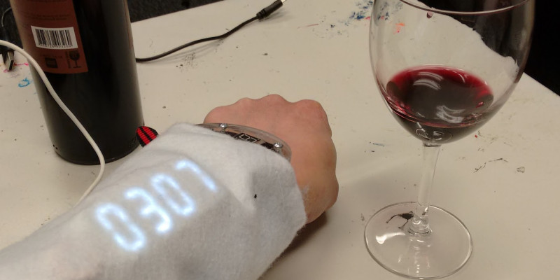 3D Printed Watch With Alcohol Sensor