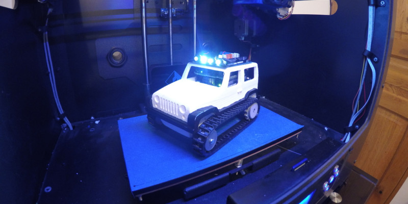 3D Printed R/C Jeep Controlled By Android
