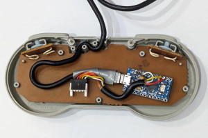 The original SNES controller with an Arduino inside